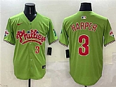Men's Philadelphia Phillies #3 Bryce Harper Light Green Phanatic Limited Stitched Jersey,baseball caps,new era cap wholesale,wholesale hats